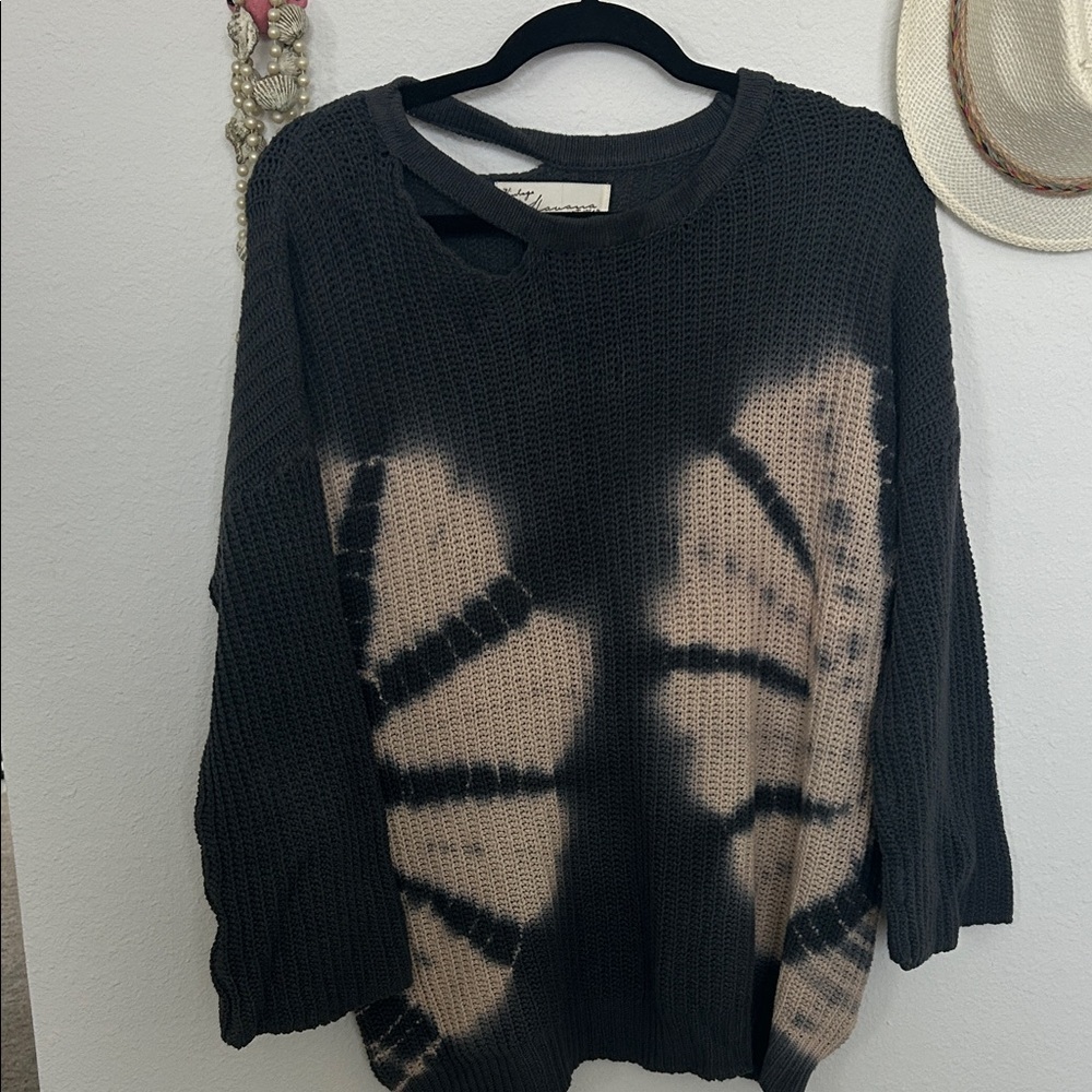 Vintage Havana Charcoal Knit Top